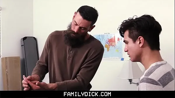 Fresh stepson learns how to suck from his stepdad new Movies