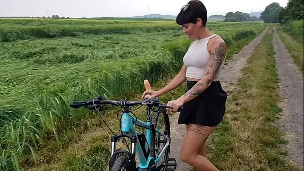 Fresh Premiere! Bicycle fucked in public horny new Movies