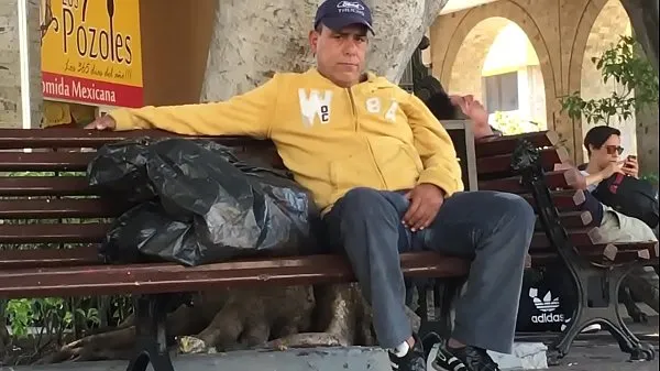 Fresh Homeless man grabs his cock new Movies