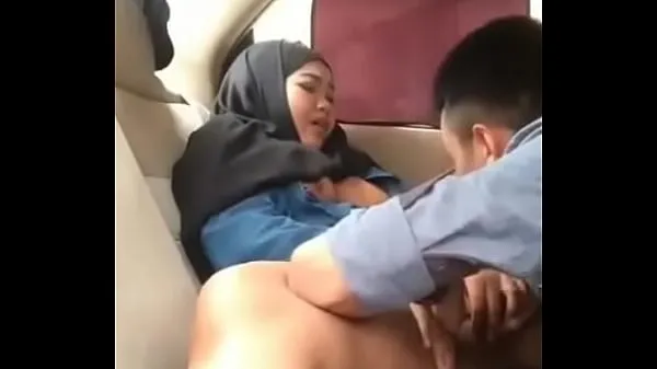 Fresh Hijab girl in car with boyfriend new Movies