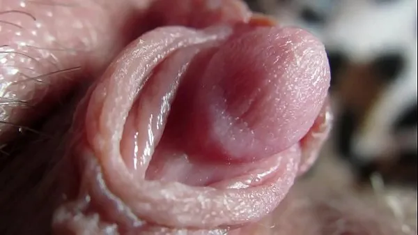 Fresh Extreme close up on my huge clit head pulsating new Movies