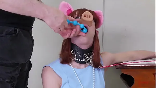 Fresh Degraded BDSM pig slave eats her doms ass new Movies