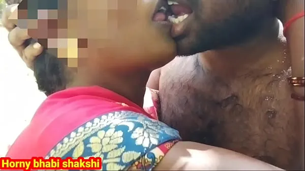 Fresh Desi horny girl was going to the forest and then calling her friend kissing and fucking new Movies