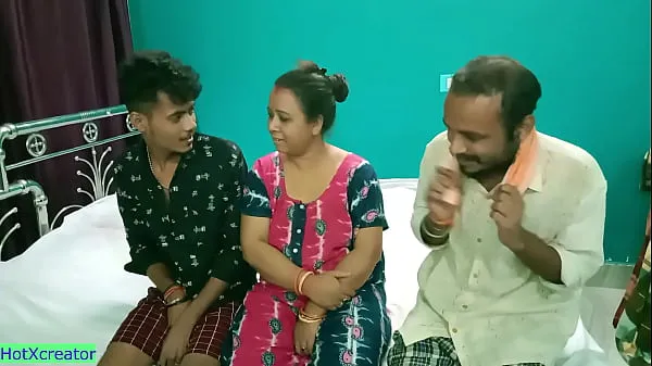 Fresh Hot Milf Aunty shared! Hindi latest threesome sex new Movies