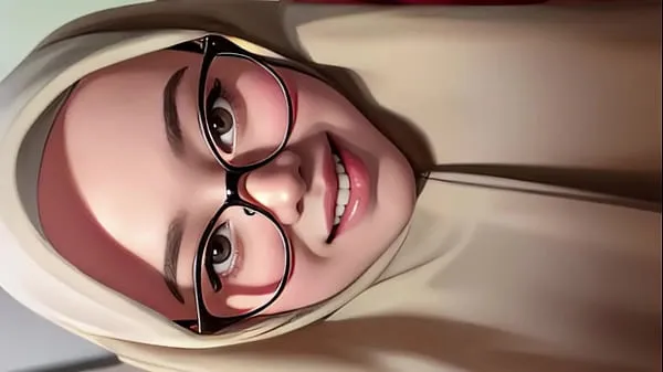 최신 hijab girl shows off her toked개의 새 영화